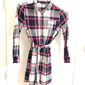 Abercrombie kids (Girls) plaid shirt dress